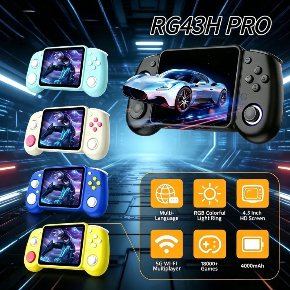 Retro Gaming Consoles - Konsol Game Genggam Retro Portabel RG43H