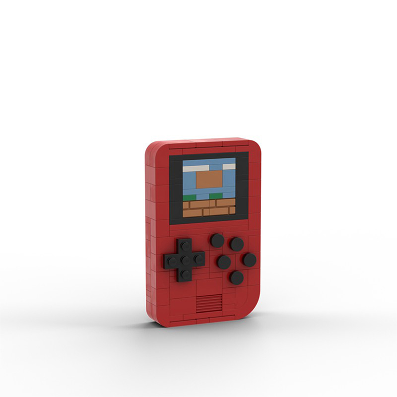 Retro Gaming Lego - Konsol Game Genggam Retro Blok Bangunan