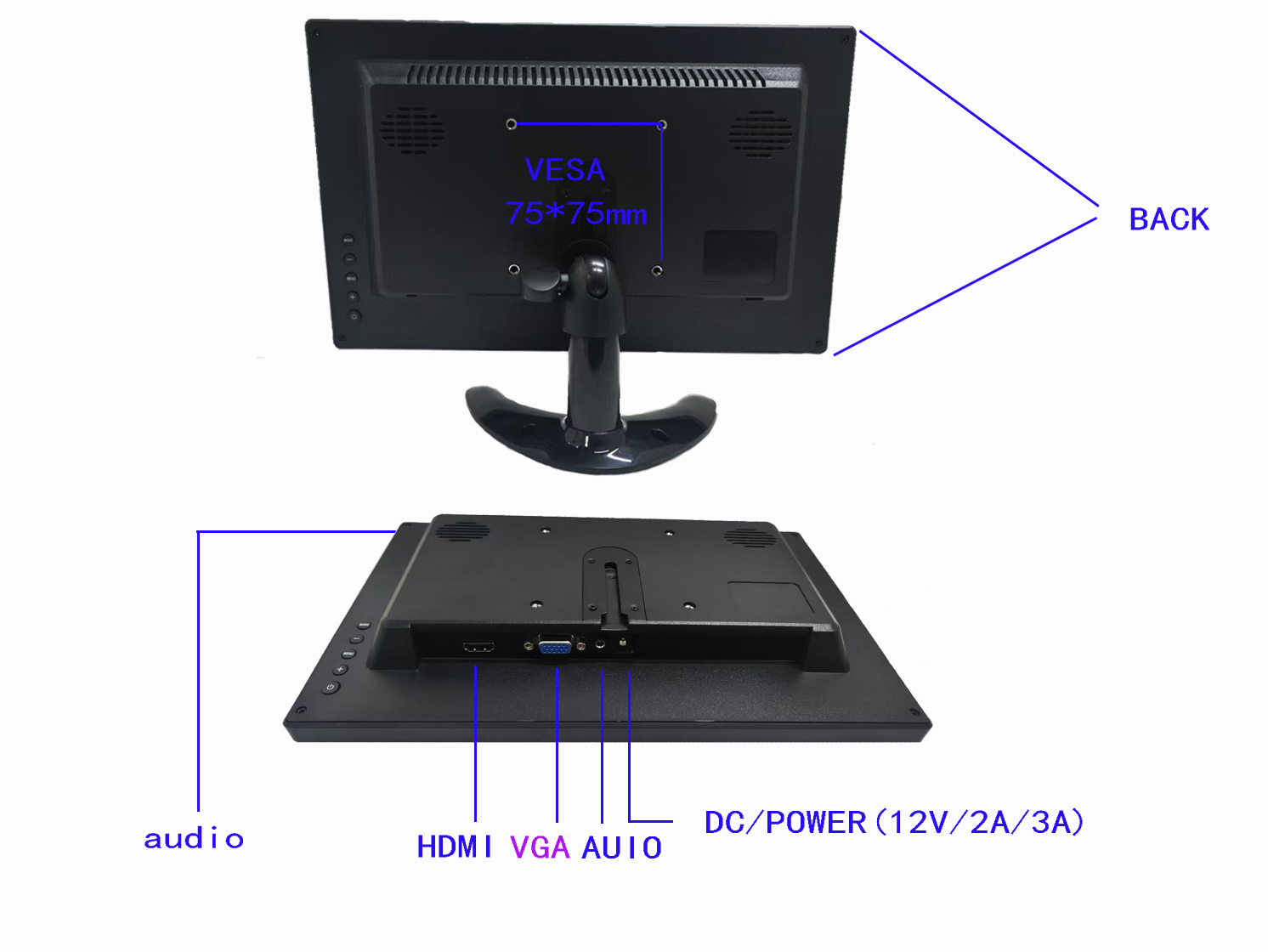 Monitor LCD TFT 11.6 Inci deng - Retro Gaming Monitor ulasan dan harga