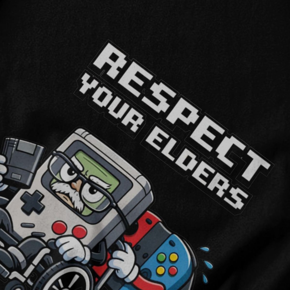 Kaus Pria Respect Your Elders  - Retro Gaming In 2026 ulasan dan harga