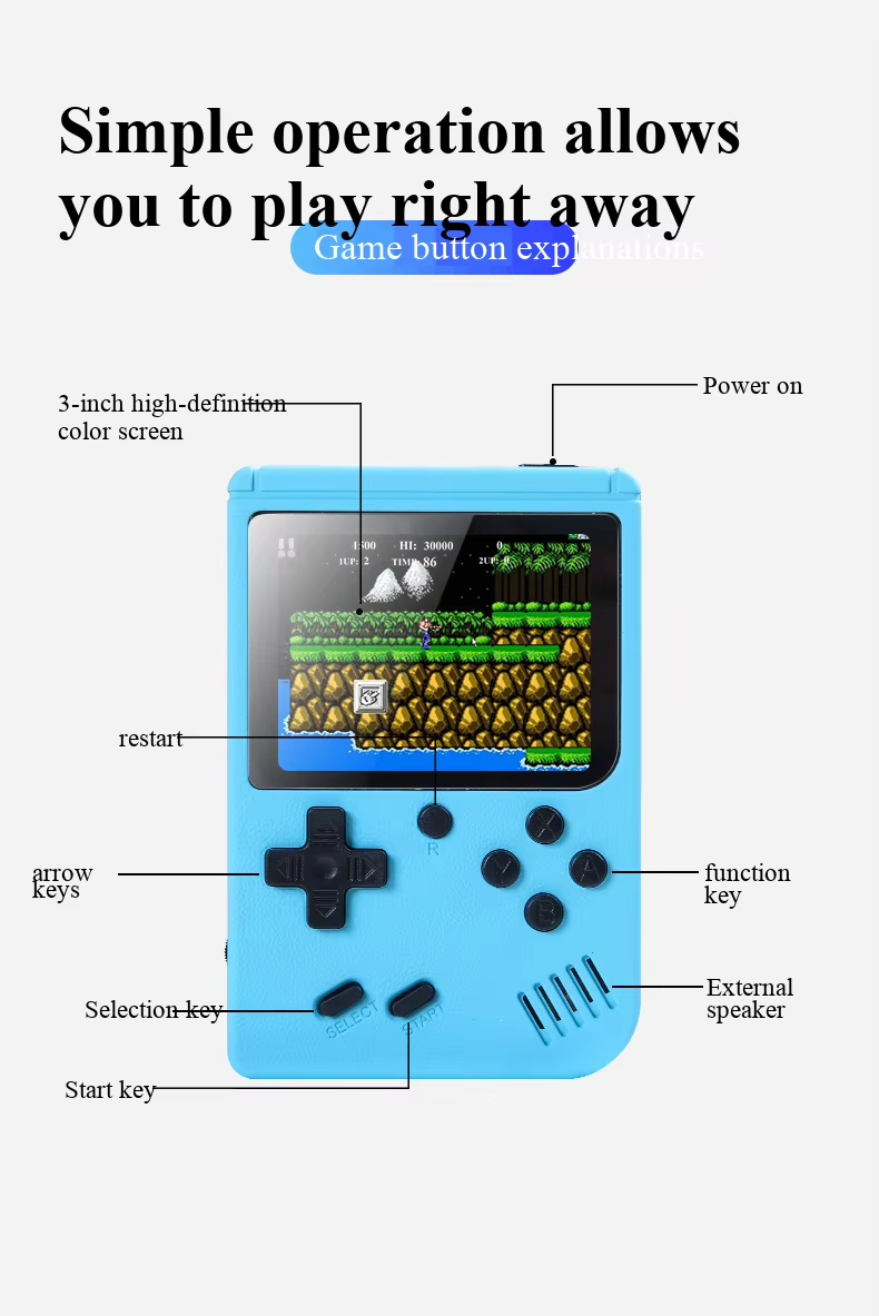 400 Dalam 1 Permainan MINI Kon - Retro Gaming Monitor ulasan dan harga