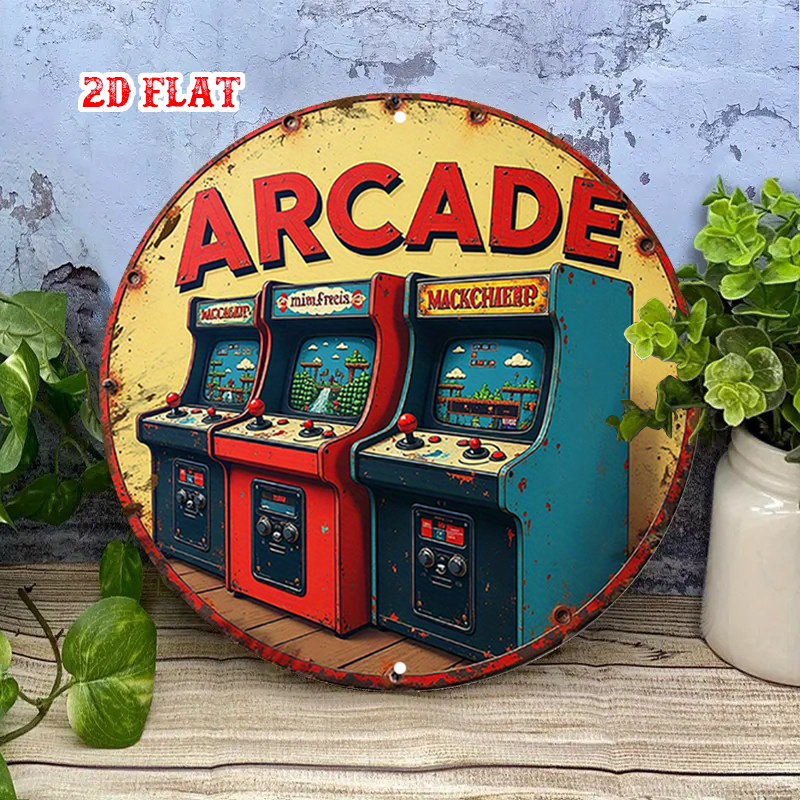Papan Tanda Arcade Bulat Kayu  - Retro Gaming In 2026 ulasan dan harga