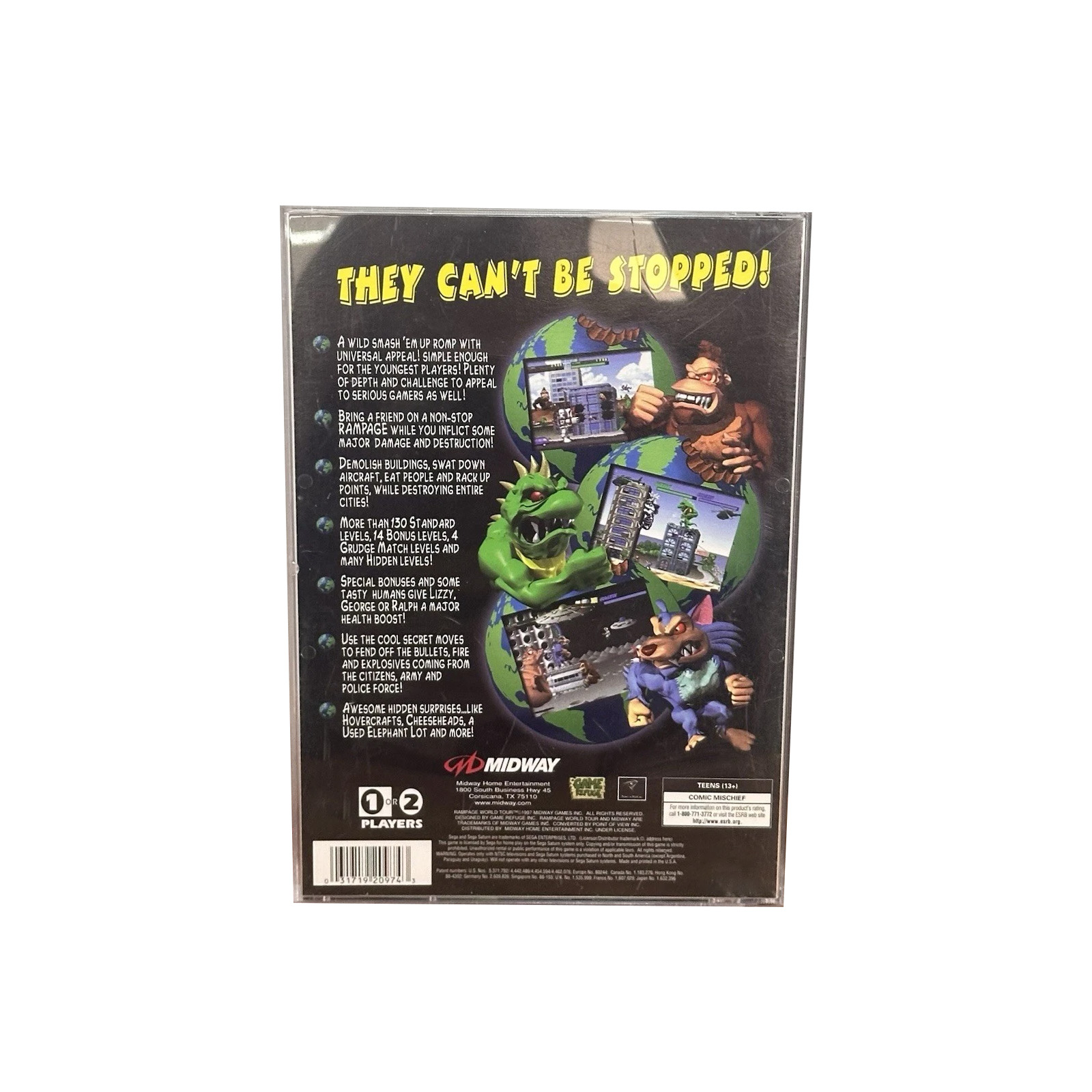 Saturn Copy Disc Game Rampage  - Retro Gaming Consoles ulasan dan harga