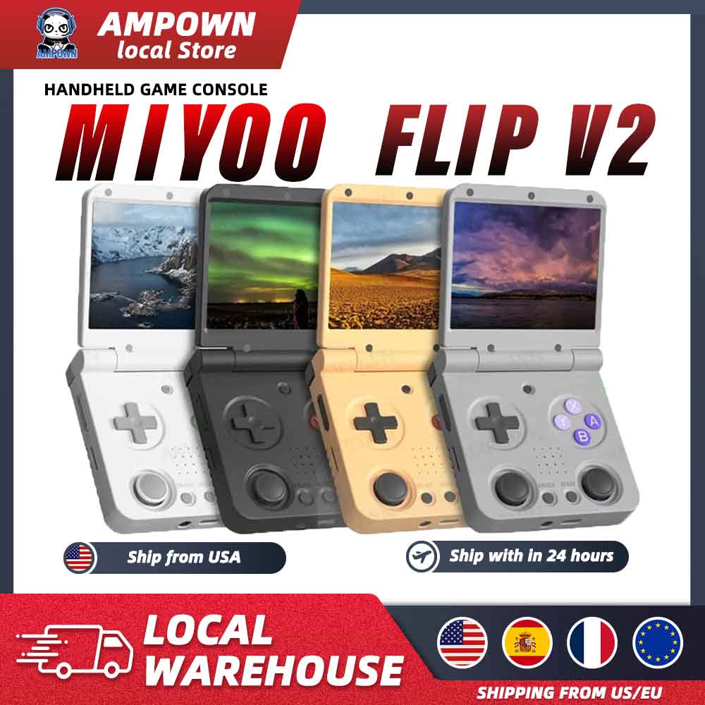 Konsol Game Genggam MIYOO Flip - Retro Gaming Os Linux ulasan dan harga