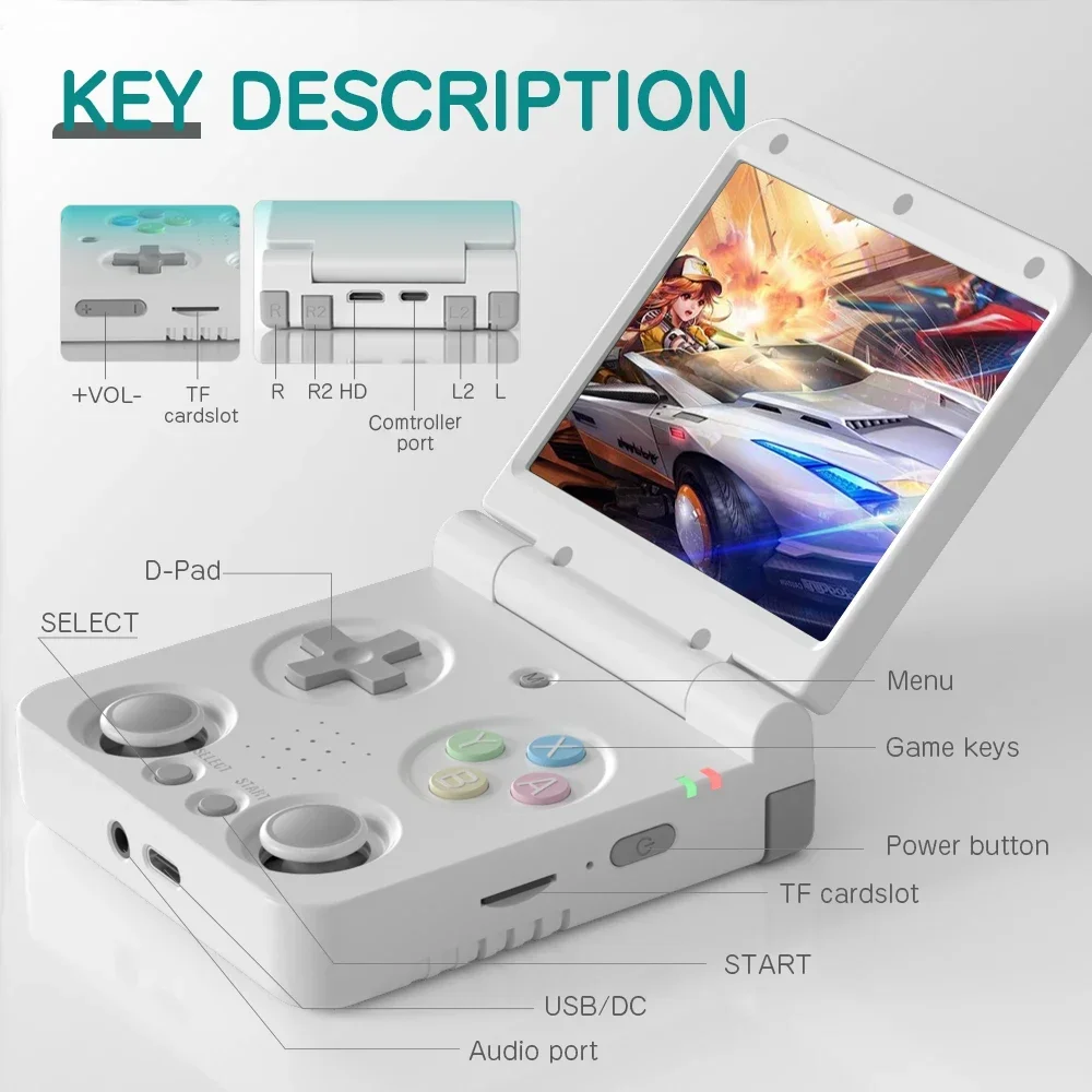 Konsol Game Genggam MIYOO Flip - Retro Gaming Os Linux ulasan dan harga