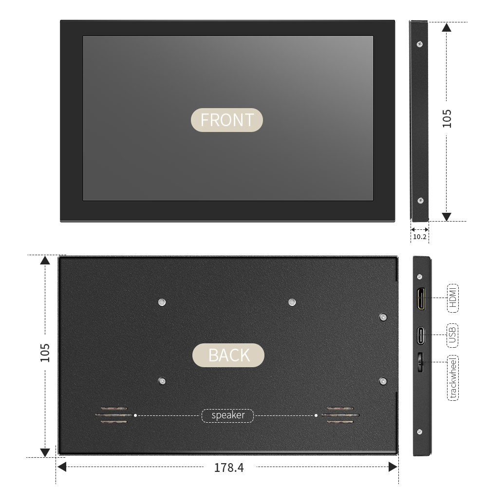 Panel Layar Sentuh LCD 7 Inci  - Retro Gaming Monitor ulasan dan harga