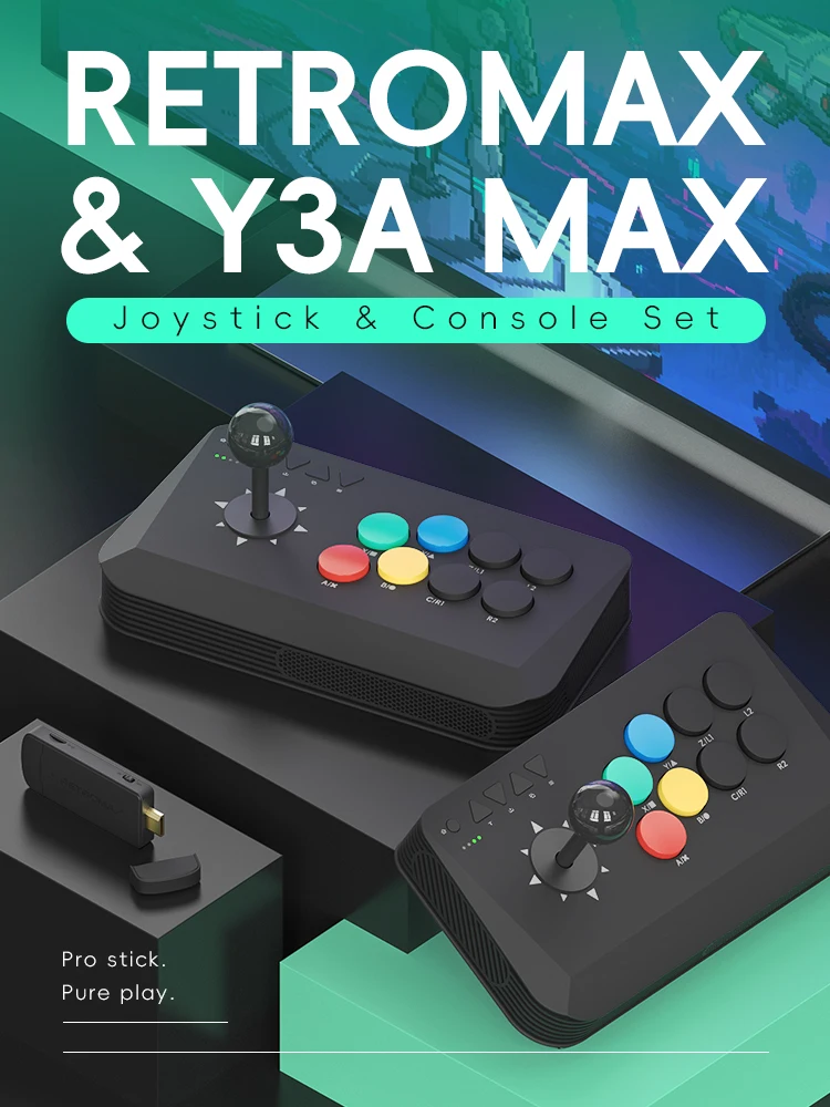 Wireless Y3A Max Arcade Stick  - Retro Gaming Download ulasan dan harga