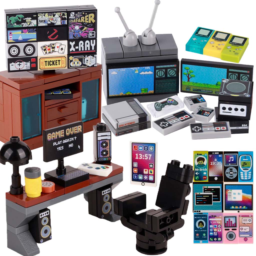 MOC konsol permainan Model kom - Retro Gaming Lego ulasan dan harga