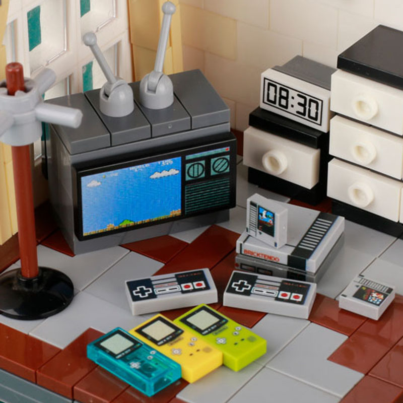 MOC konsol permainan Model kom - Retro Gaming Lego ulasan dan harga
