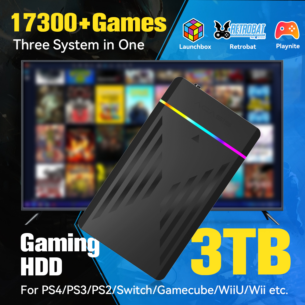 HDD Gaming portabel 3TB, konso - Retro Gaming Monitor ulasan dan harga